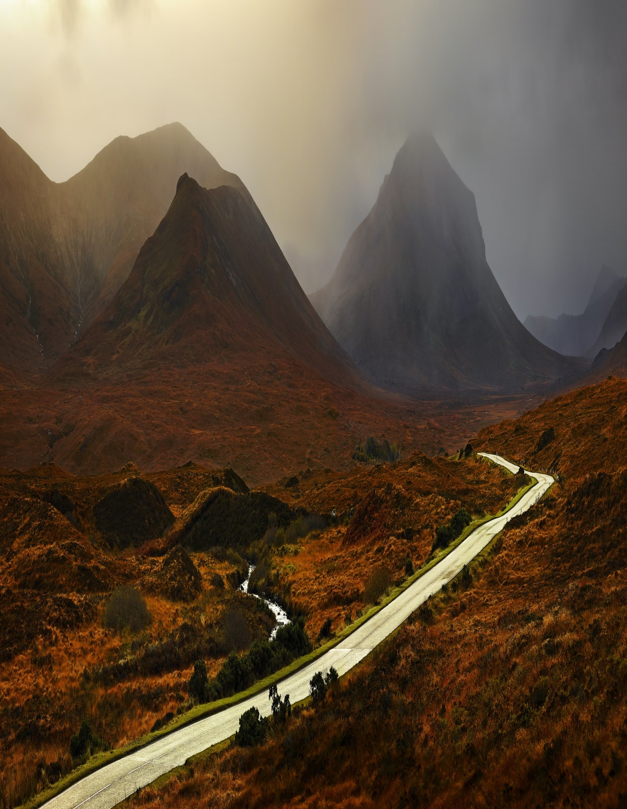 Albert Watson, The Red Cuillin Road, Isle of Skye, Scotland, 2013