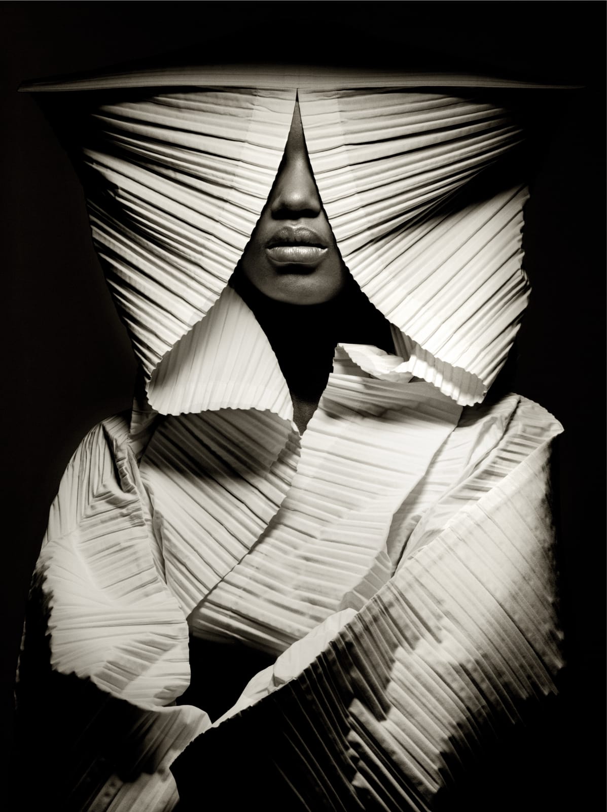 Albert Watson, Sebastian in Issey Miyake , 1989