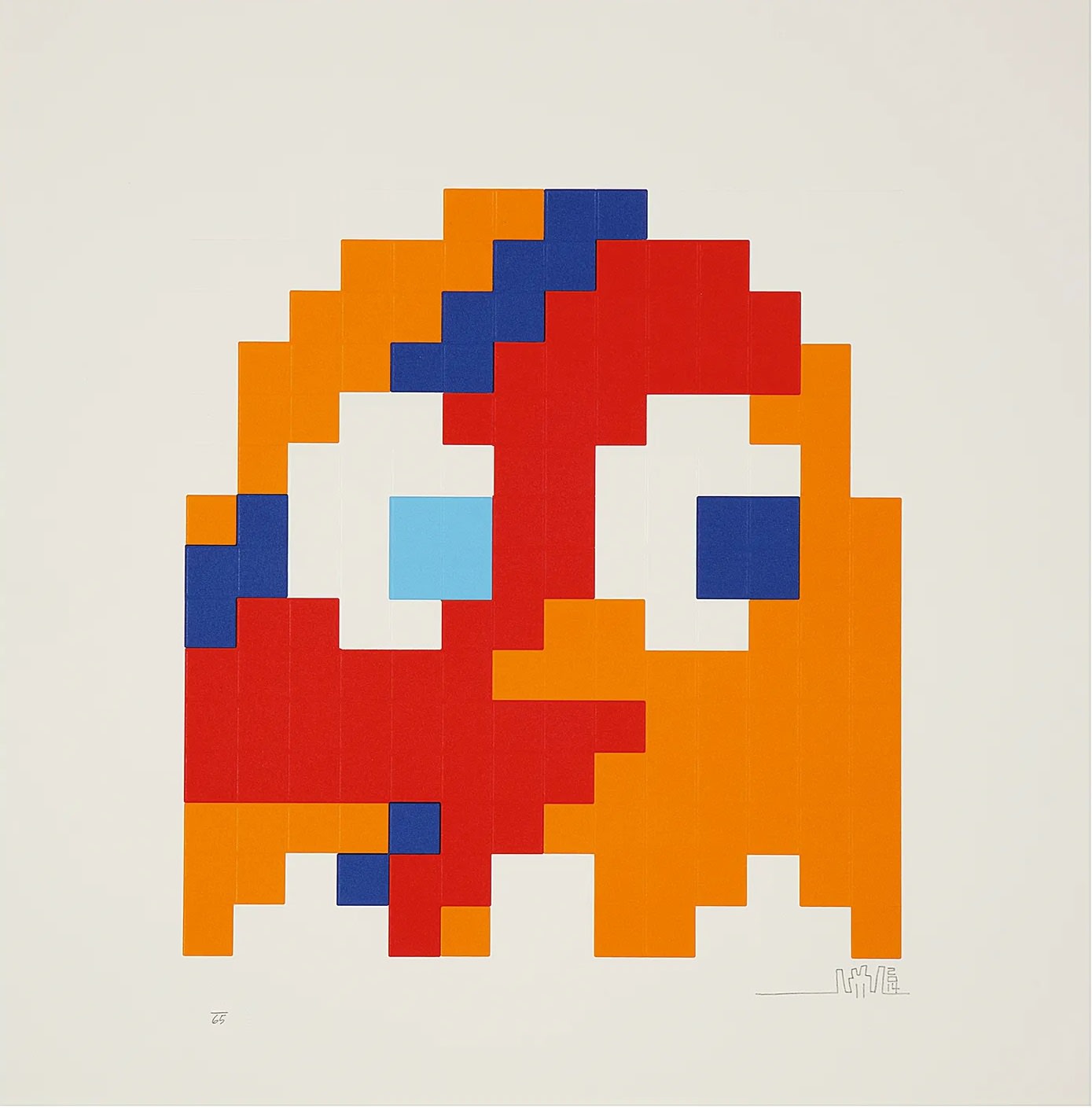 Invader, Aladdin Sane (Clyde Orange), 2014