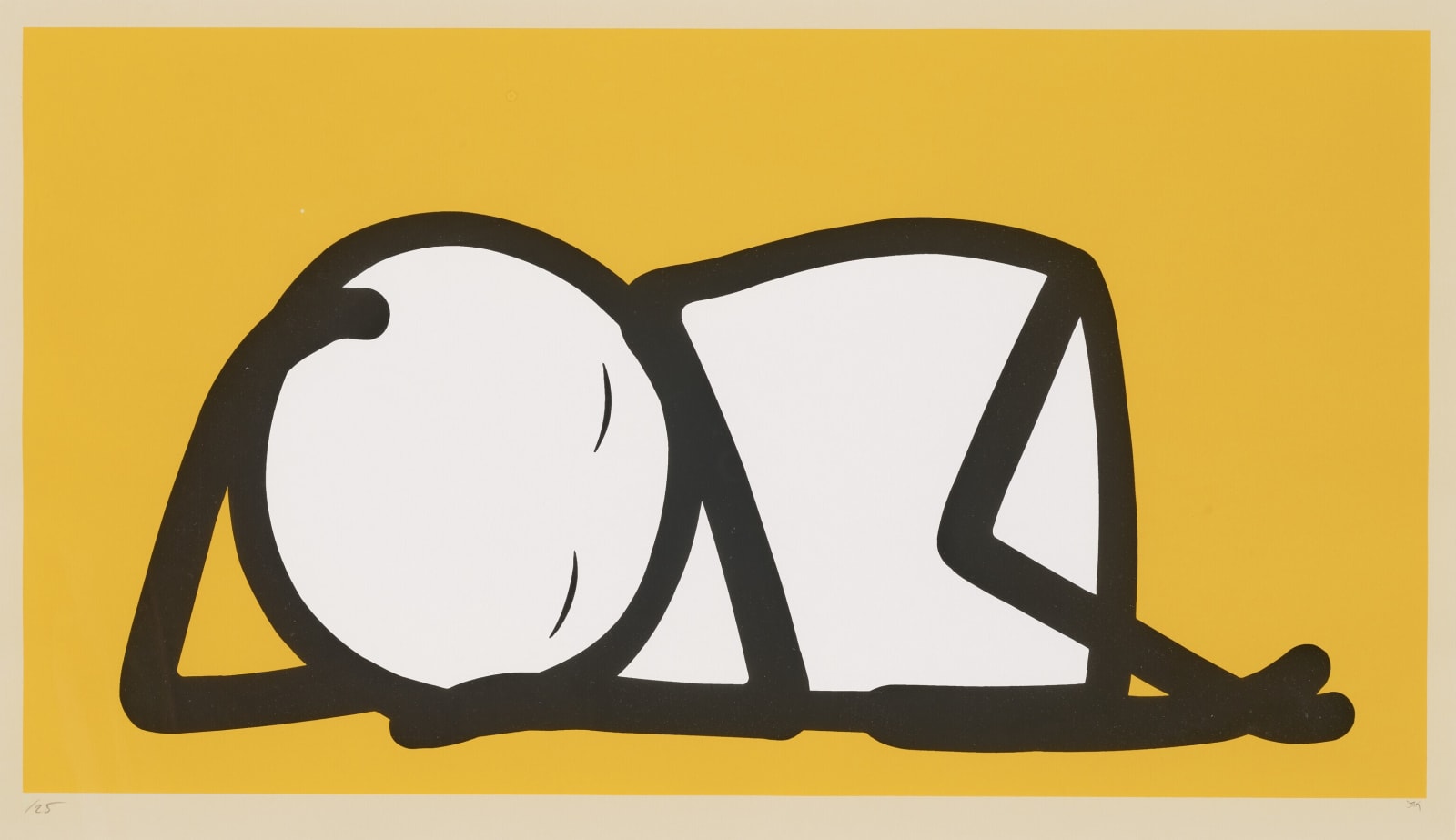 STIK, Sleeping Baby (Yellow), 2015