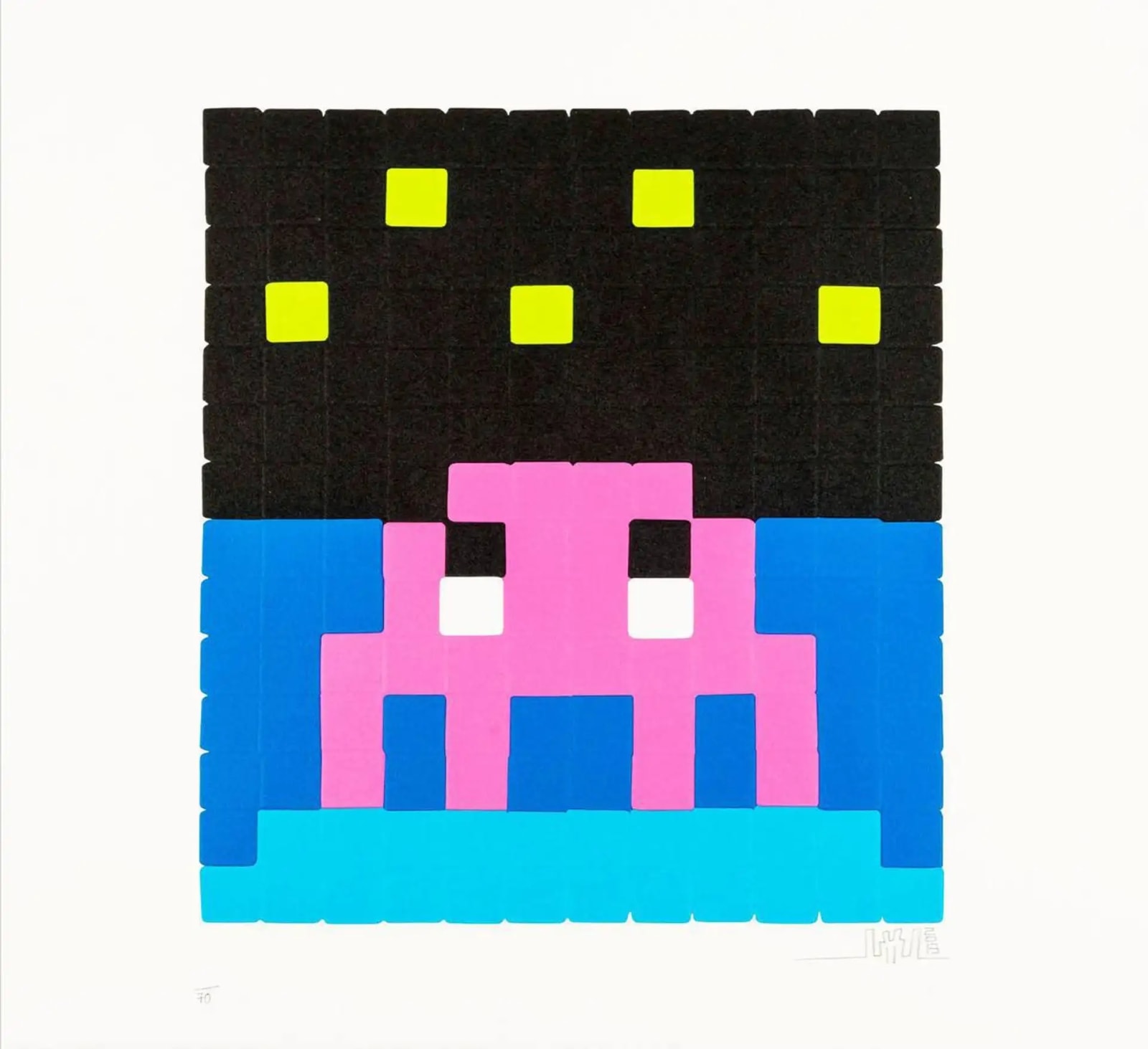 Invader, Space One (Pink), 2013