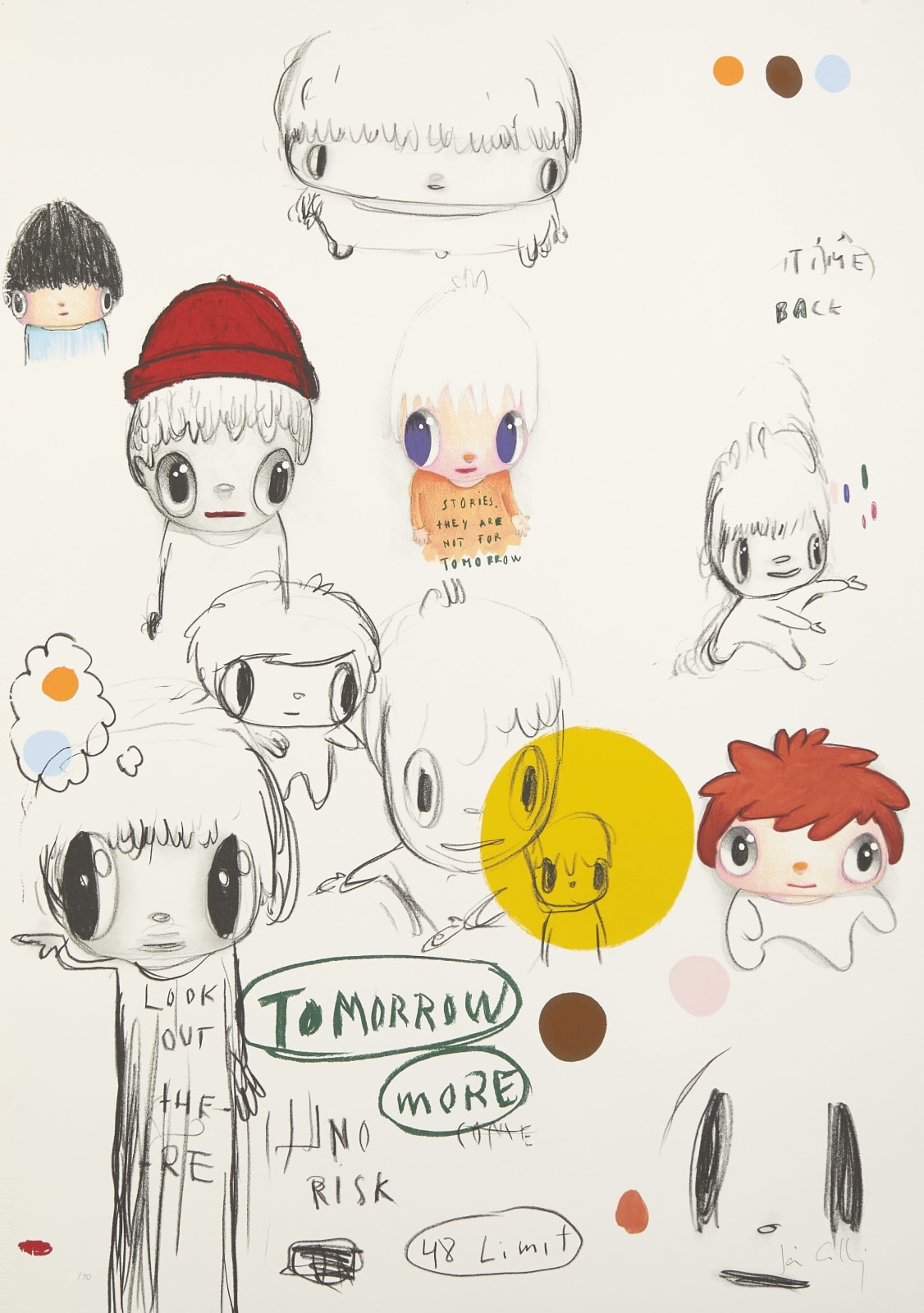 Javier Calleja, Untitled Drawing #1 (Tomorrow More), 2019