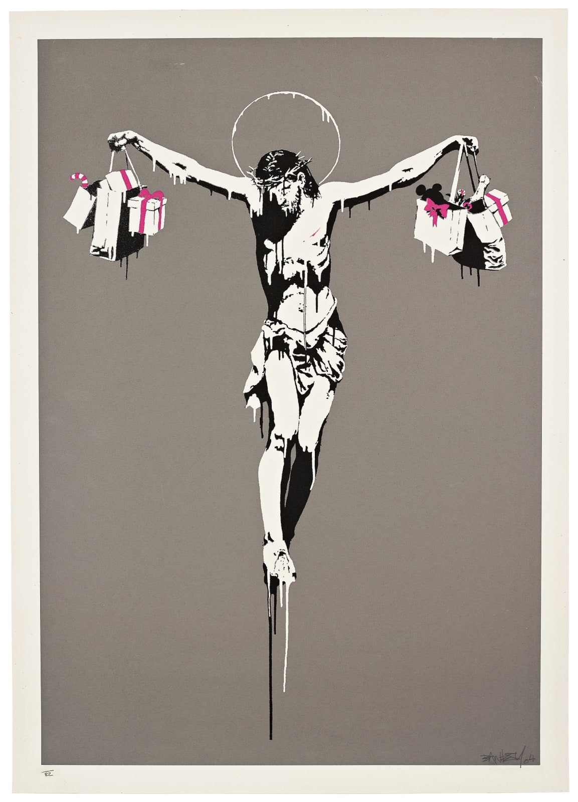 Banksy, Christ With Shopping Bags, 2007