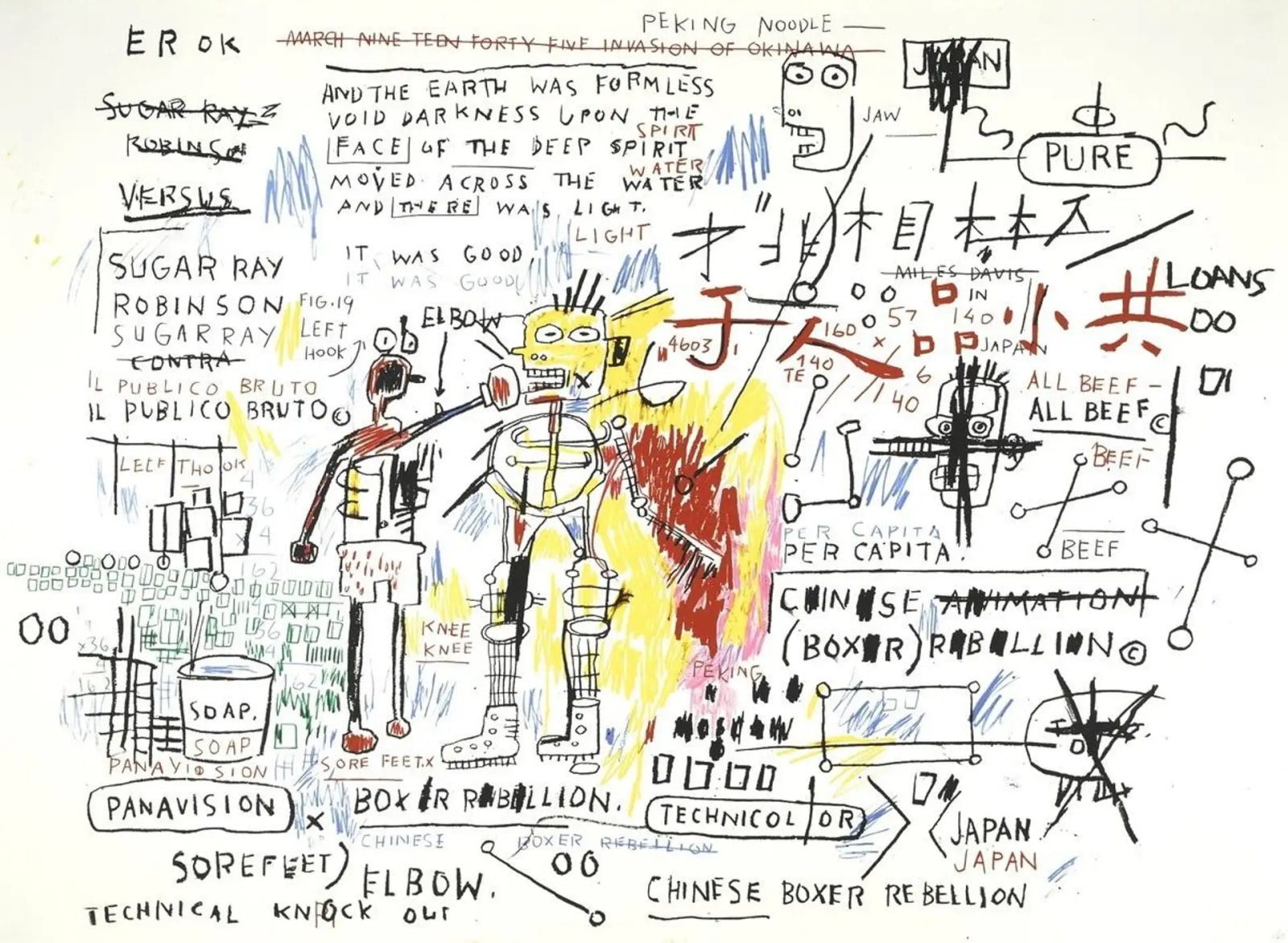 Jean-Michel Basquiat, Boxer Rebellion (1982-83), 2018