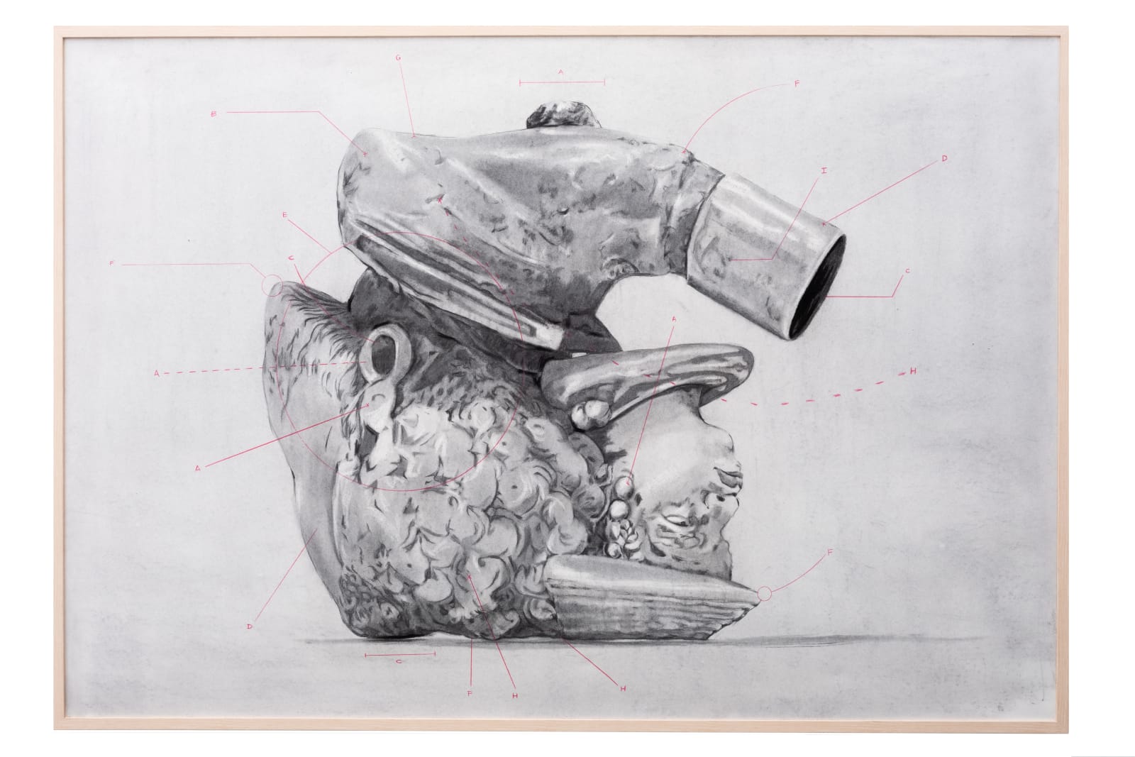 Cosmo Whyte, Conjoined Meerschaum Pipe, 2024