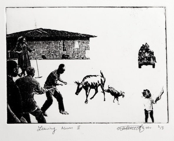 Natahlie Mba Bikoro Leaving Mum II 2011 10.5 x 14.5cm