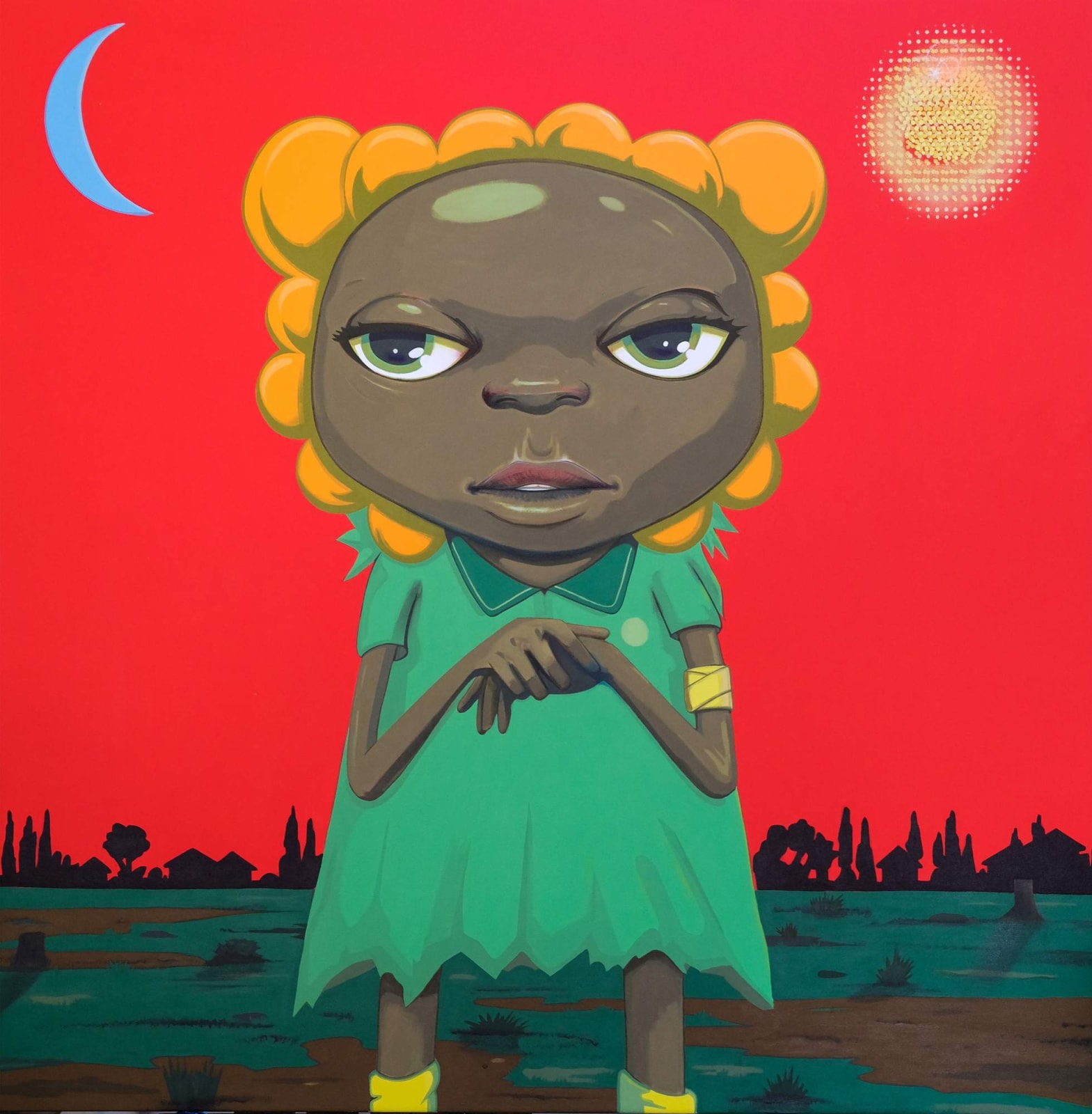 Hebru Brantley, Nervous at Mid Day, 2022