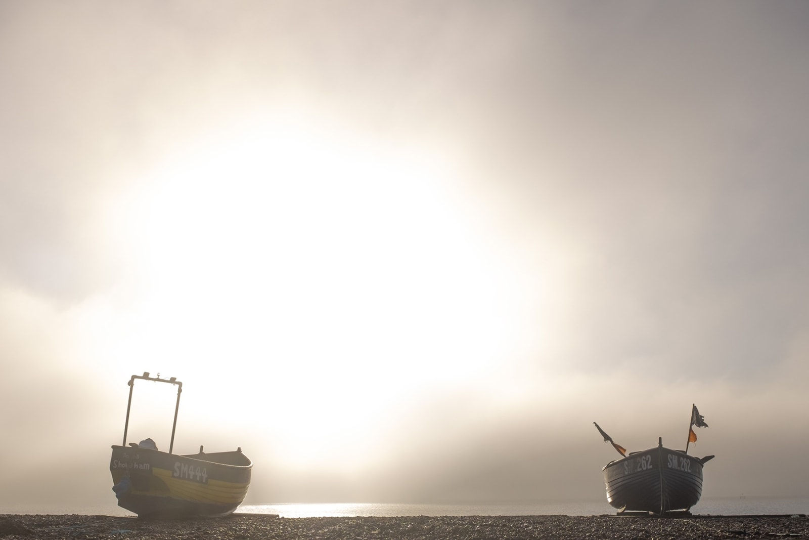 Coastal Contemporary Boats at Dawn Steve Gallagher