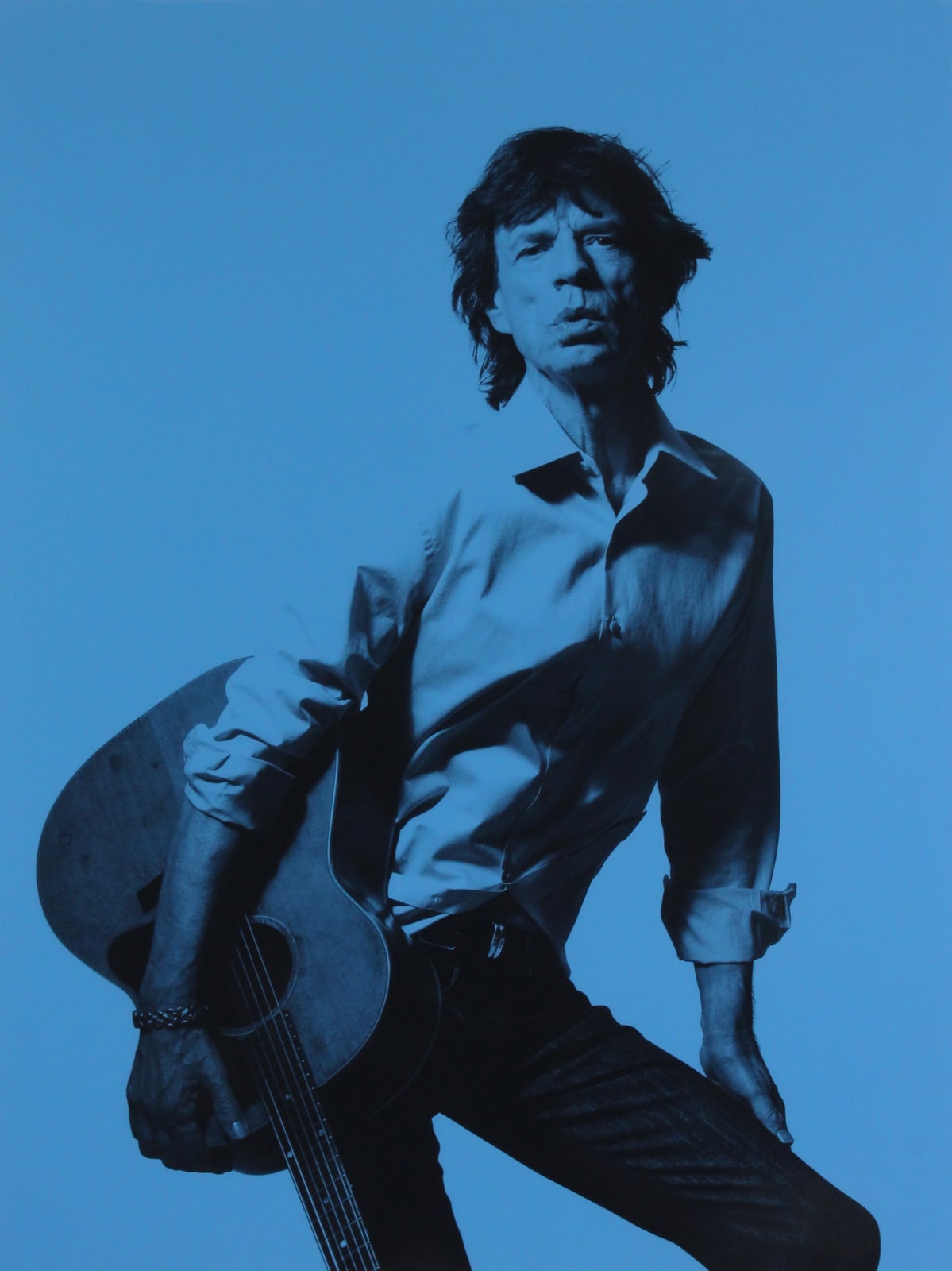 Bryan Adams, Sir Mick Jagger, With Guitar, New York, 2008