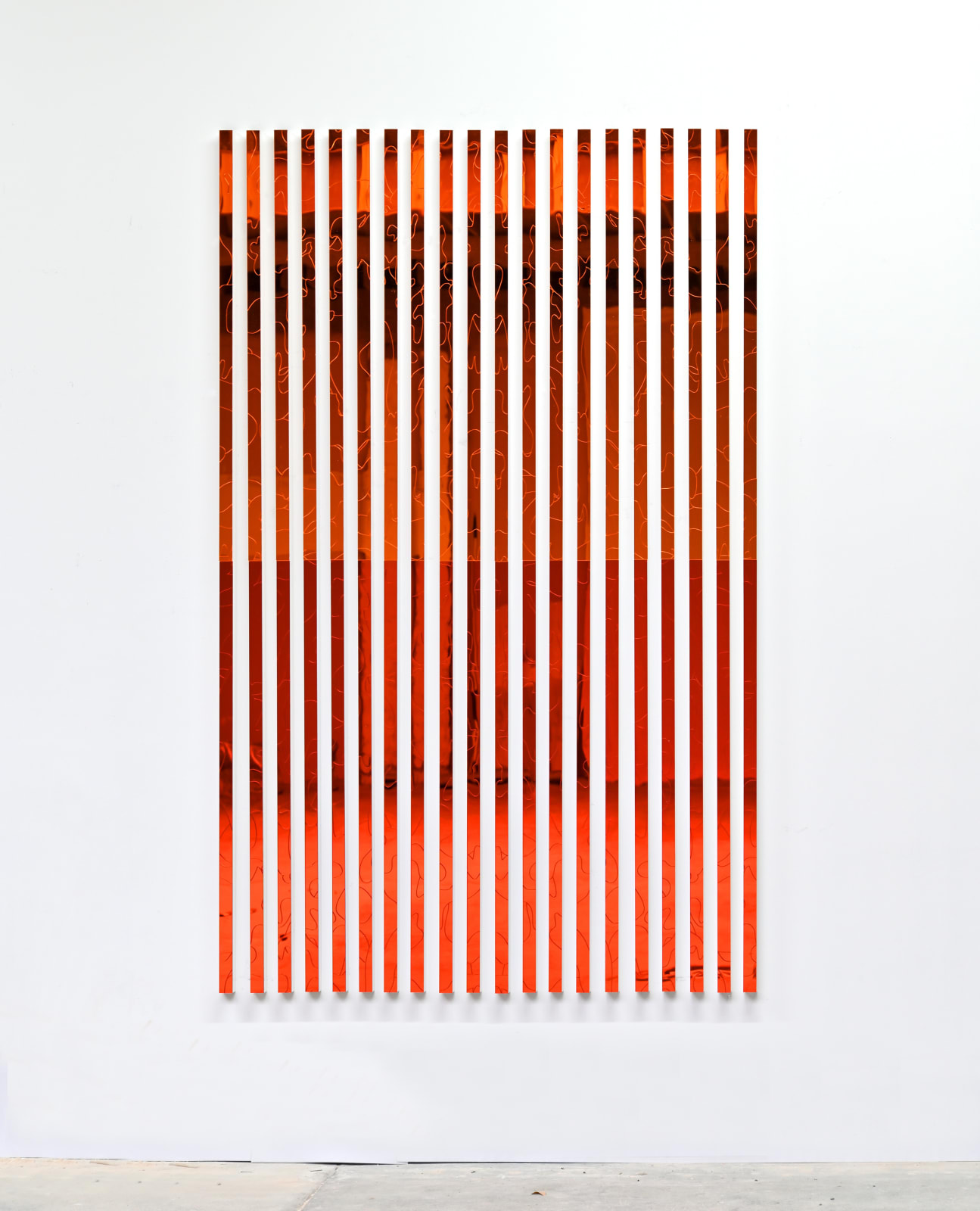 Paul Hosking, Wall watcher (Orange), 2019