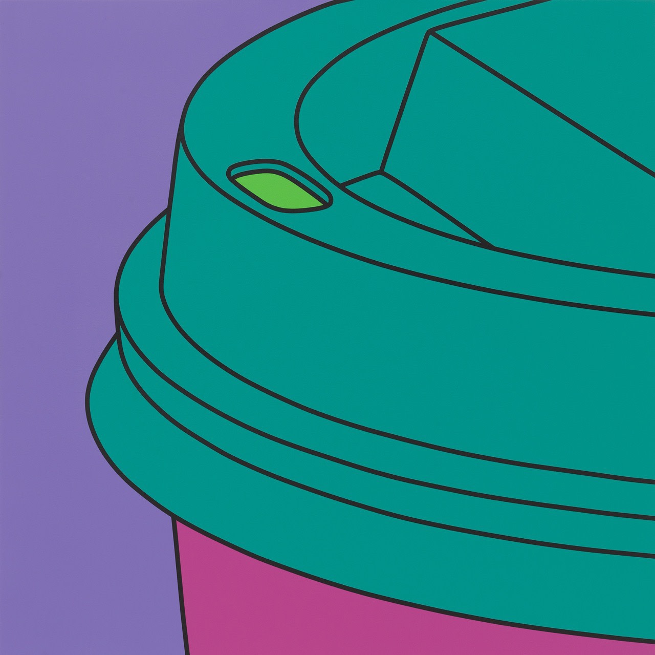 Michael Craig-Martin, Untitled (fragment coffee cup) , 2016