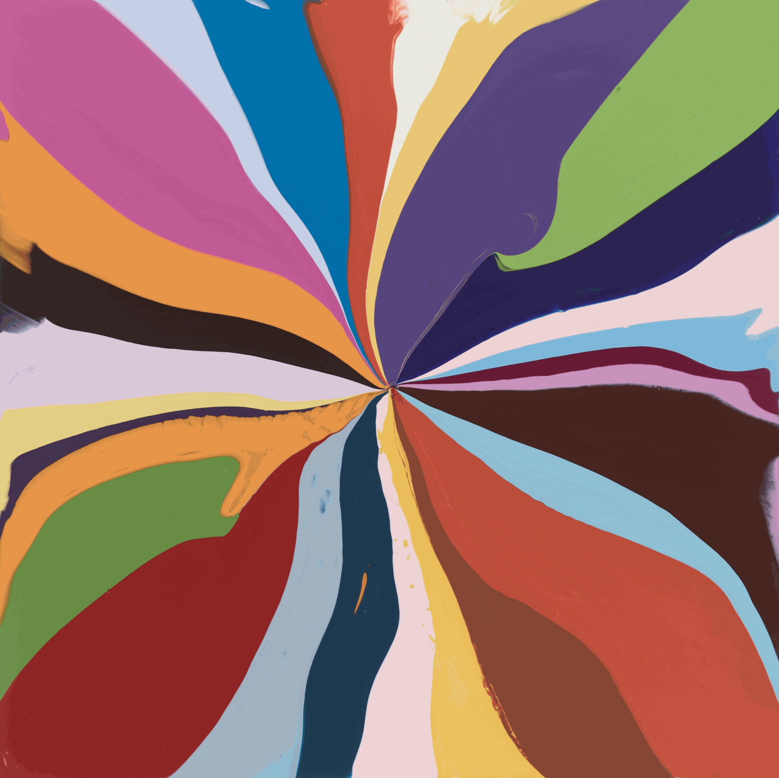 Ian Davenport, Painting with Hole in the Middle 02, 2018