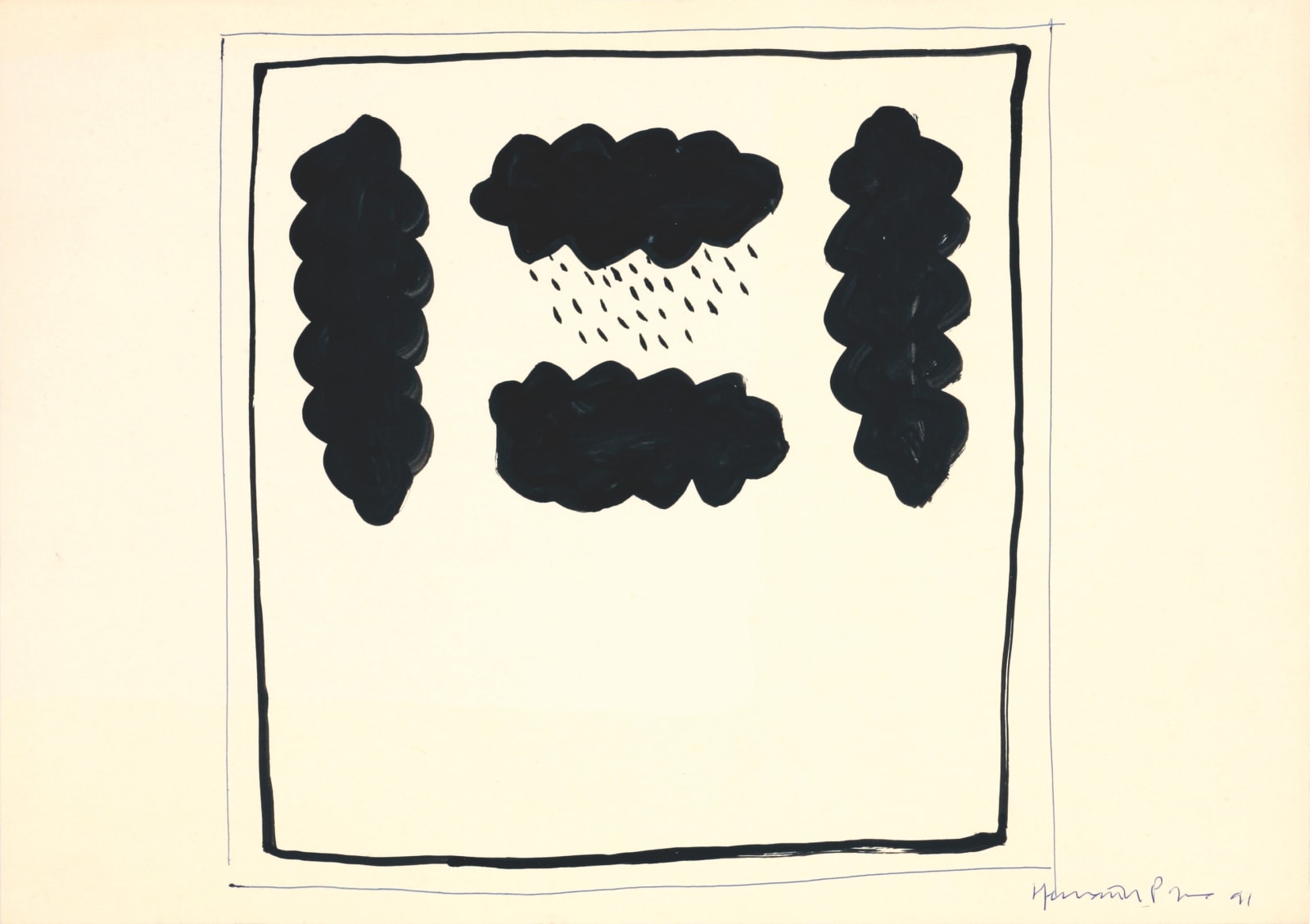 Joan Hernández Pijuan, Dibuix n° 146, 1991