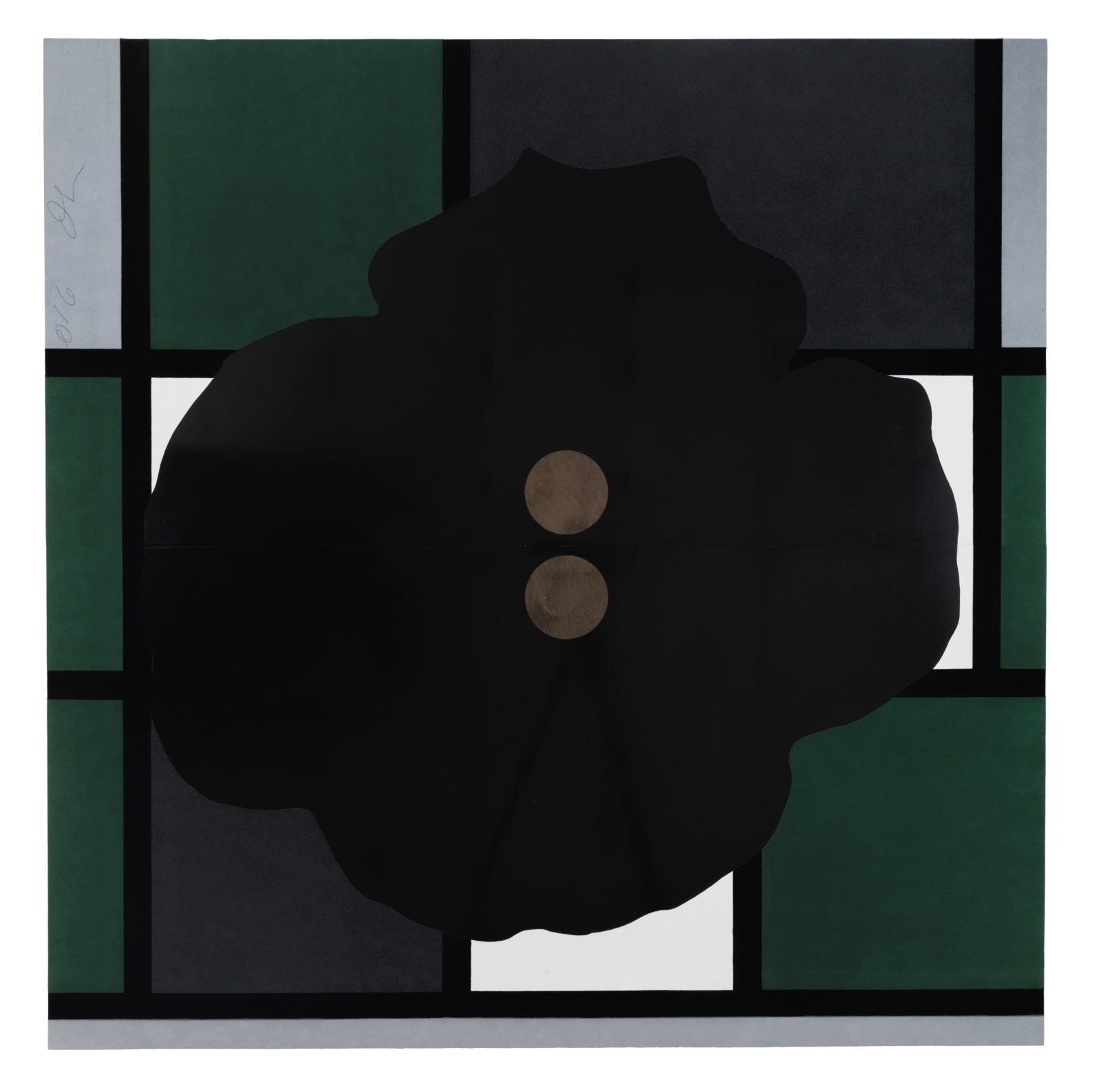 Donald Sultan, Button Down Modernism Bel Air Oct 25 2016, 2016