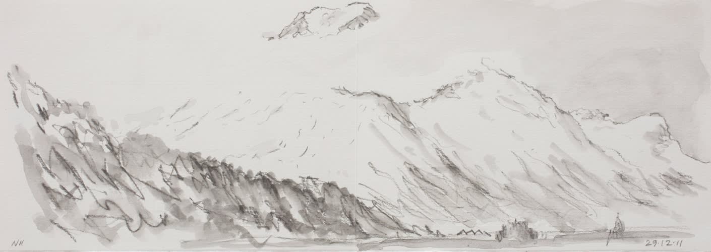 Nigel Hall, 29.12.11 Piz Margna, cloud bitten, 2011
