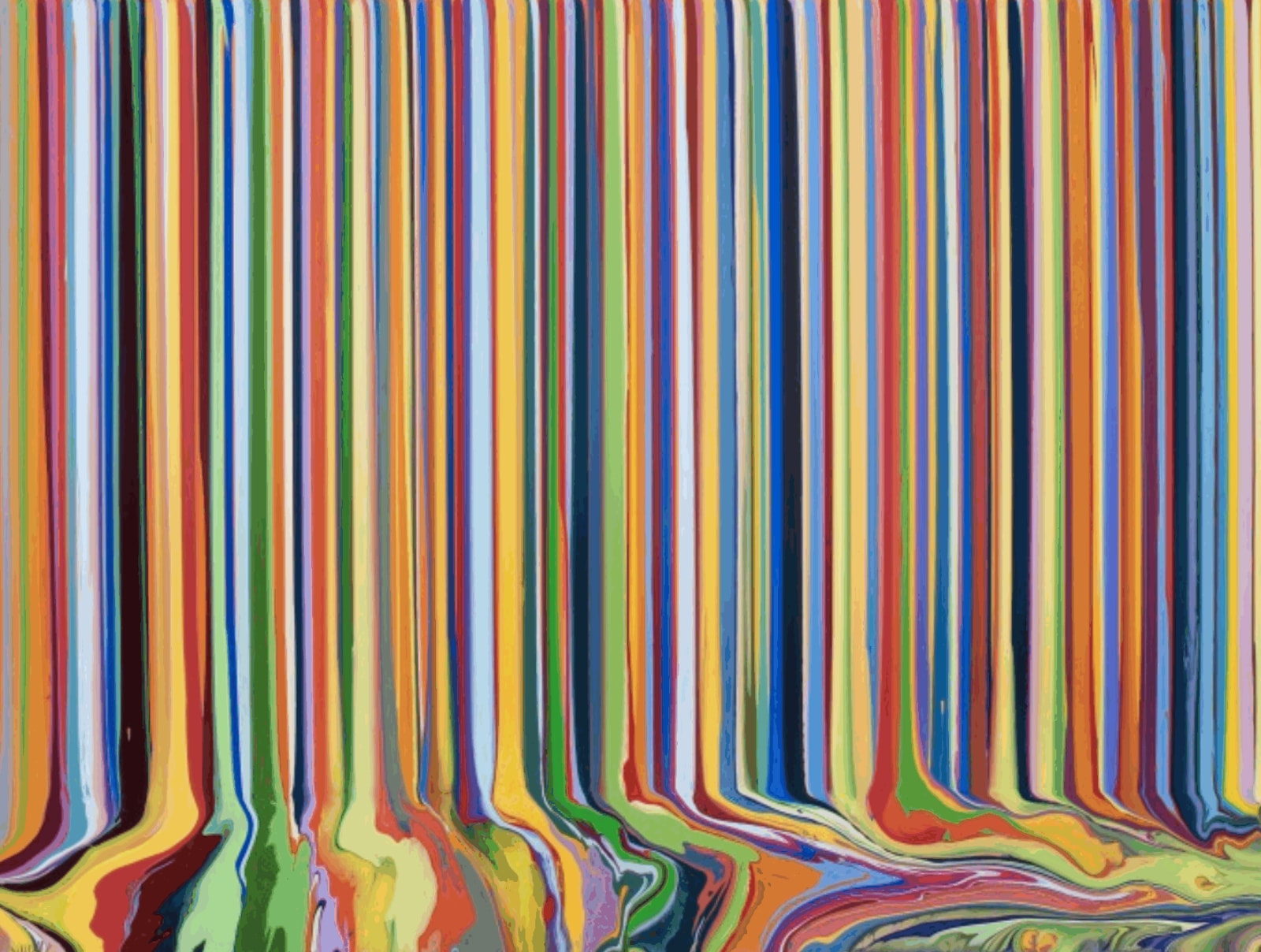 Ian Davenport, Colourcade: Orange and Yellow, 2015