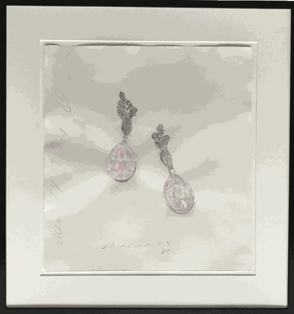 Donald Sultan, Earrings Dec 14 2011, 2011