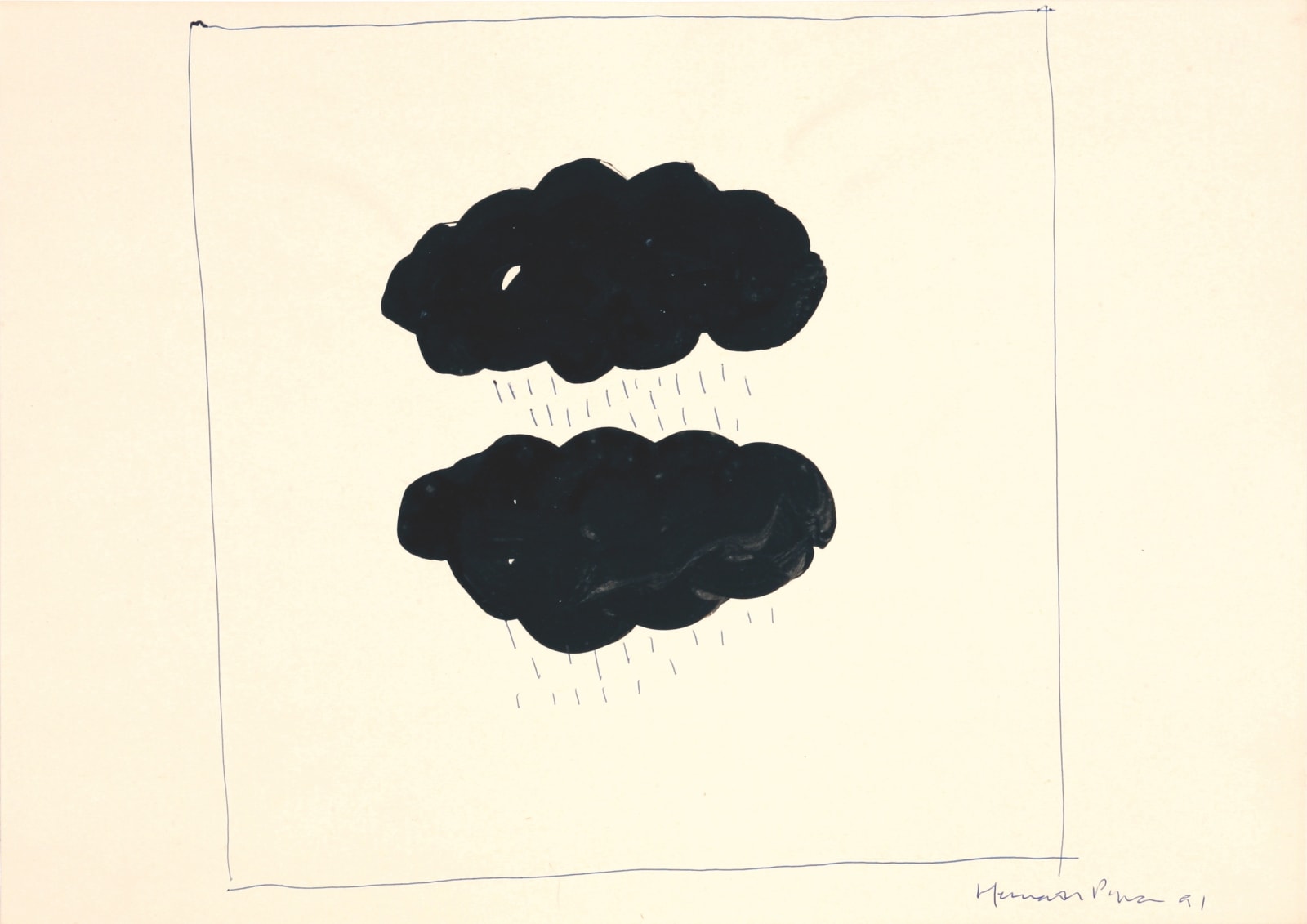 Joan Hernández Pijuan, Dibuix n°145, 1991