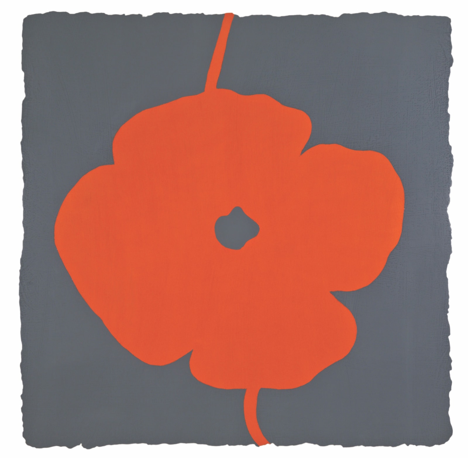 Donald Sultan, Red with Gray Jan 25 2012, 2012