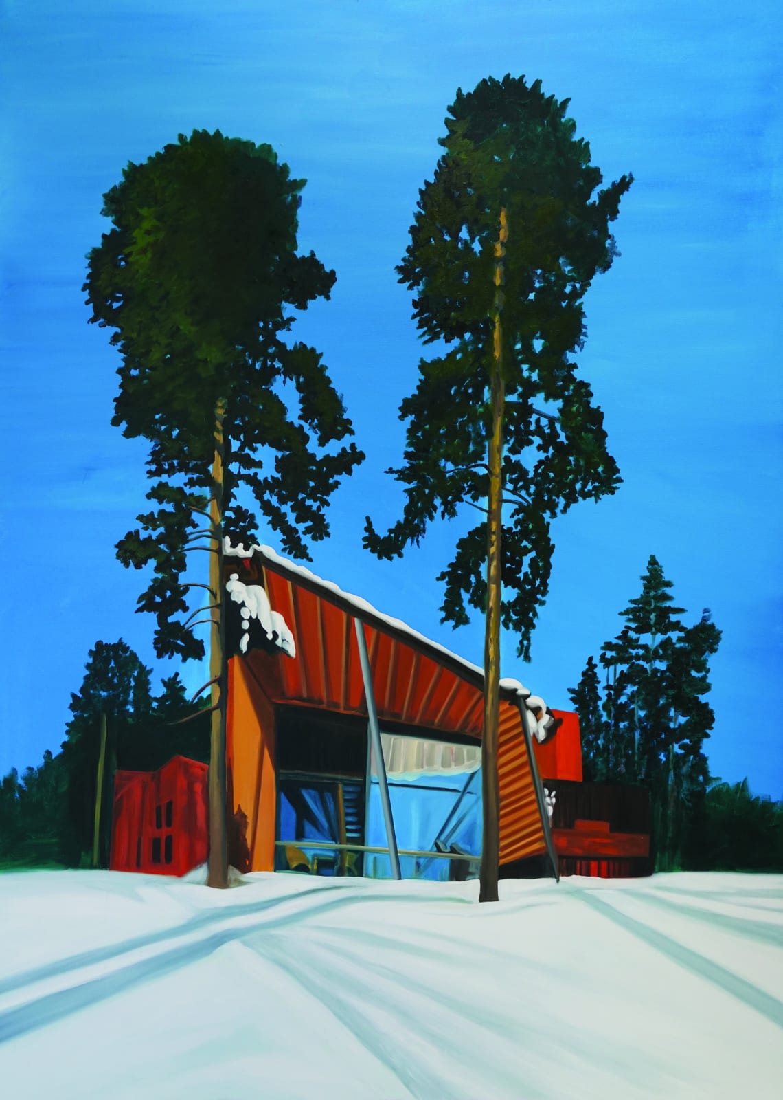 Eamon O'Kane, Alvar Aalto remix (painted whilst listening to Closer by Joy Division), 2008