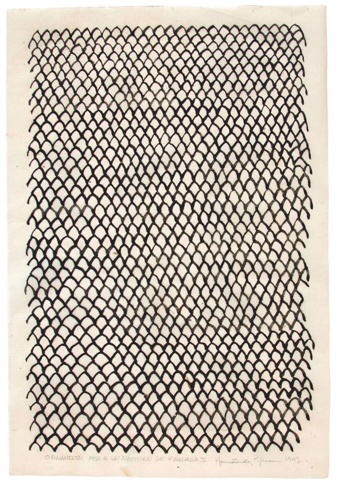 Joan Hernández Pijuan, Ornament Nocturno Granada, 1993