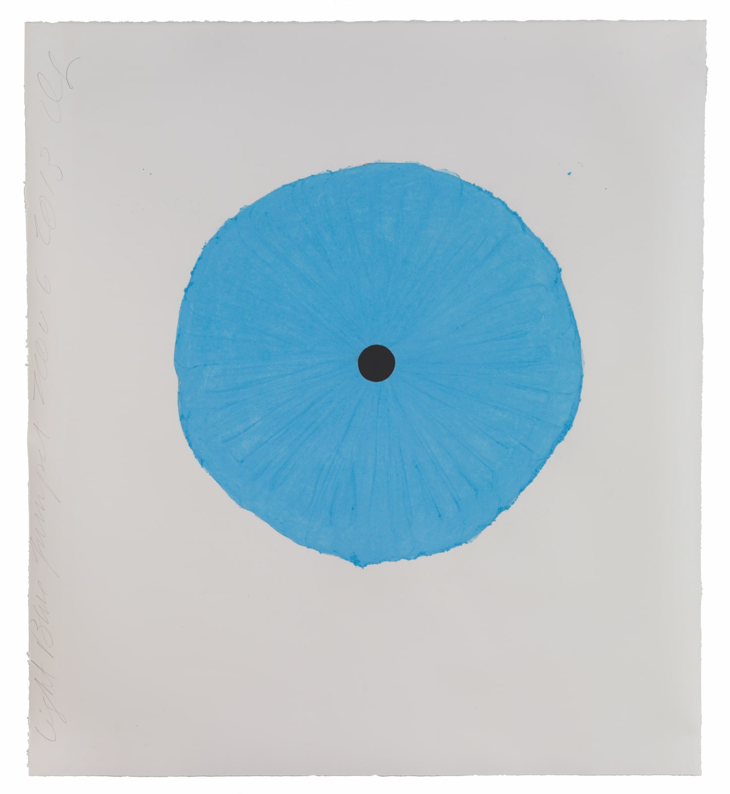 Donald Sultan, Light Blue Trumpet Nov 6 2013, 2013