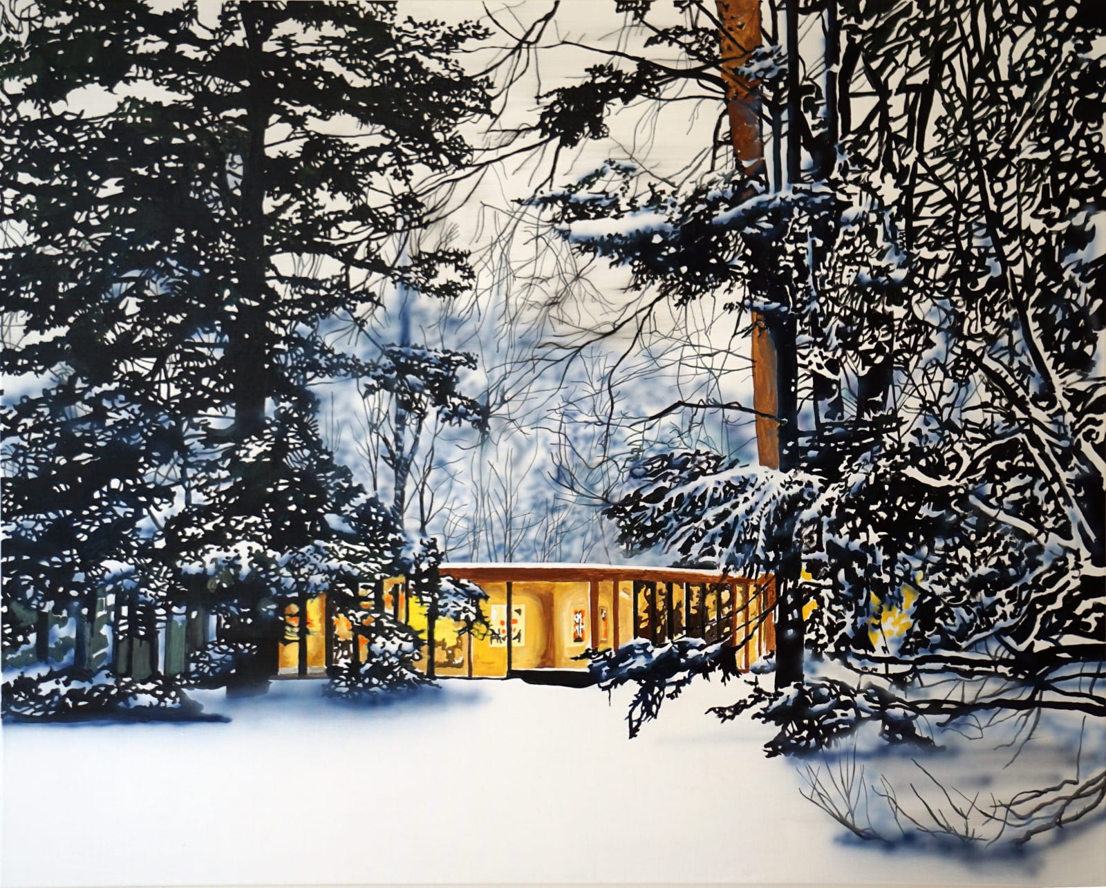 Eamon O'Kane, Louisiana Museum in Snow, 2018