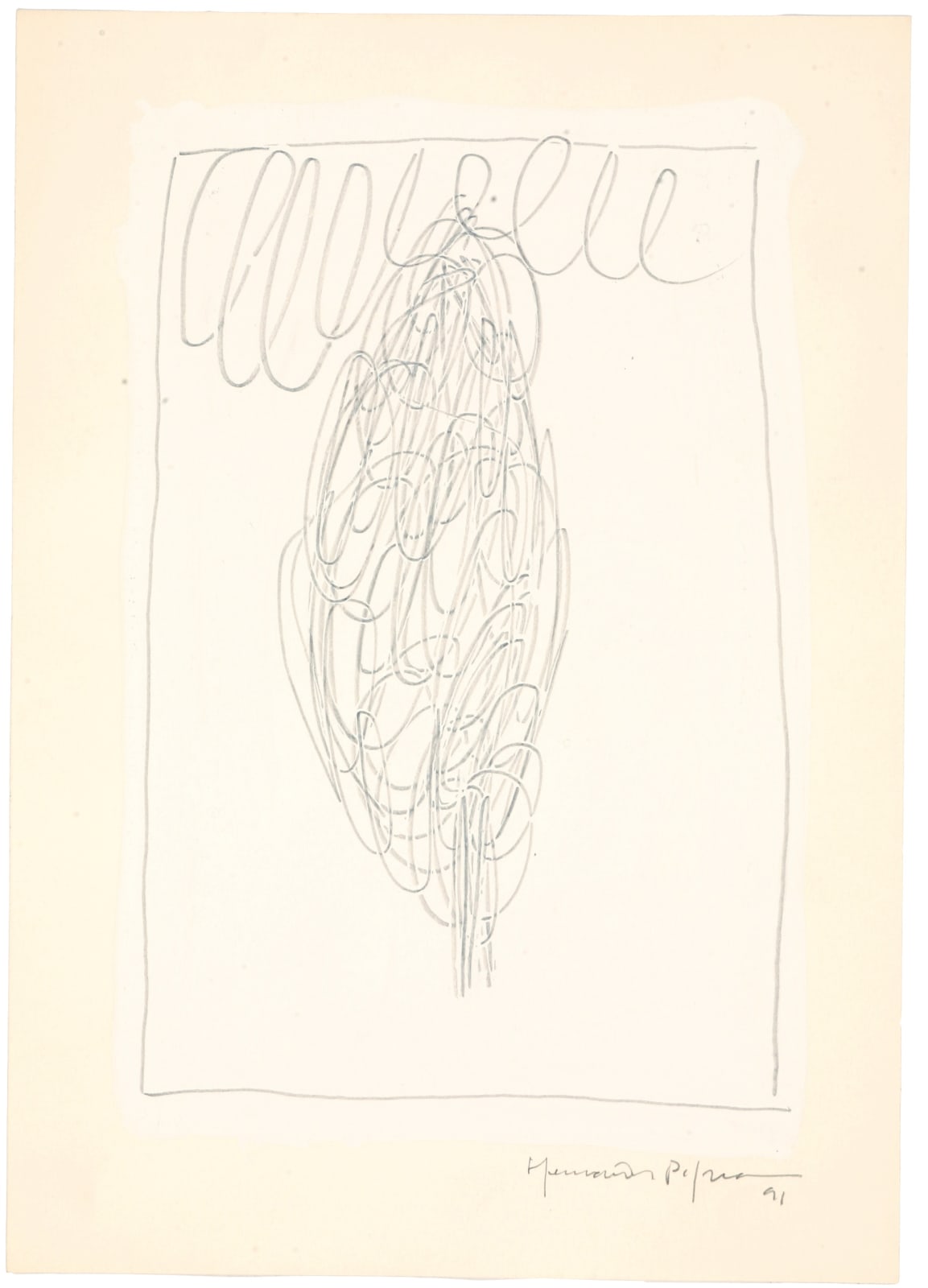 Joan Hernández Pijuan, Dibuix n°20, 1991