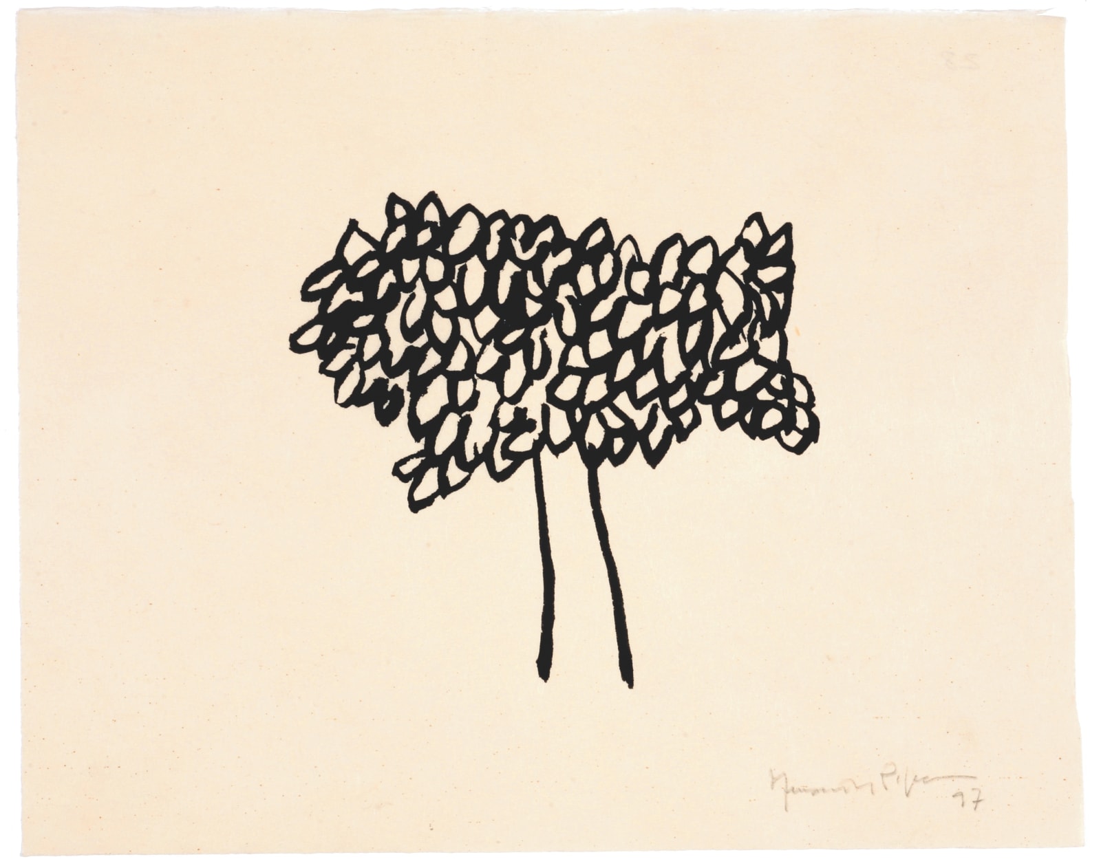 Joan Hernández Pijuan, Dibuix n°28, 1997