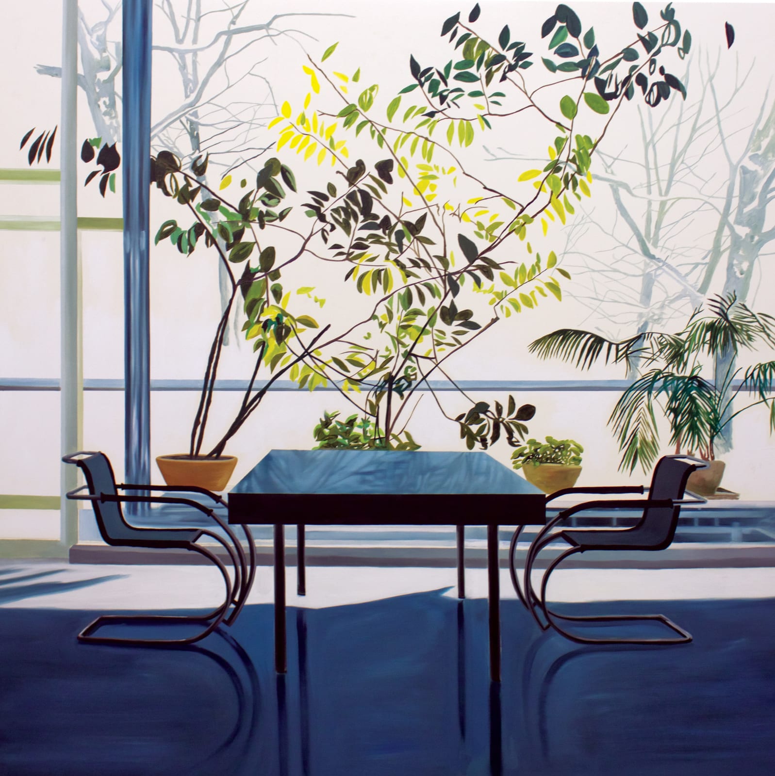 Eamon O'Kane, Tugendhat Interior with two chairs (Mies van der Rohe), 2020