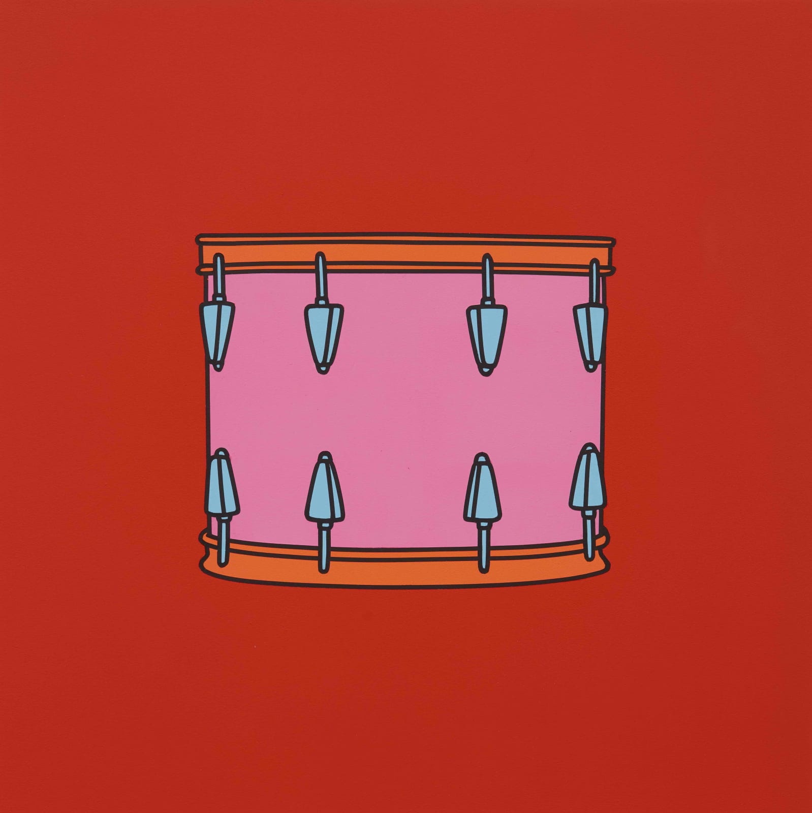 Michael Craig-Martin, Untitled (red drum), 2022