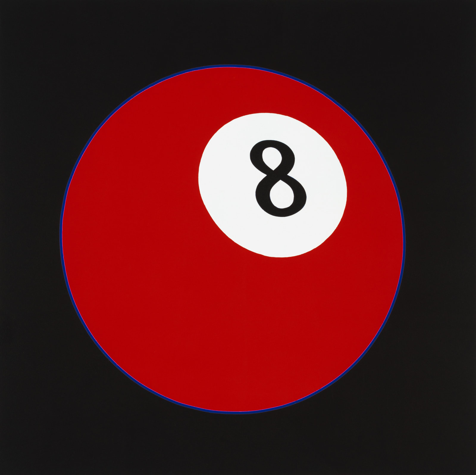 Michael Craig-Martin, Untitled (8 ball), 2024