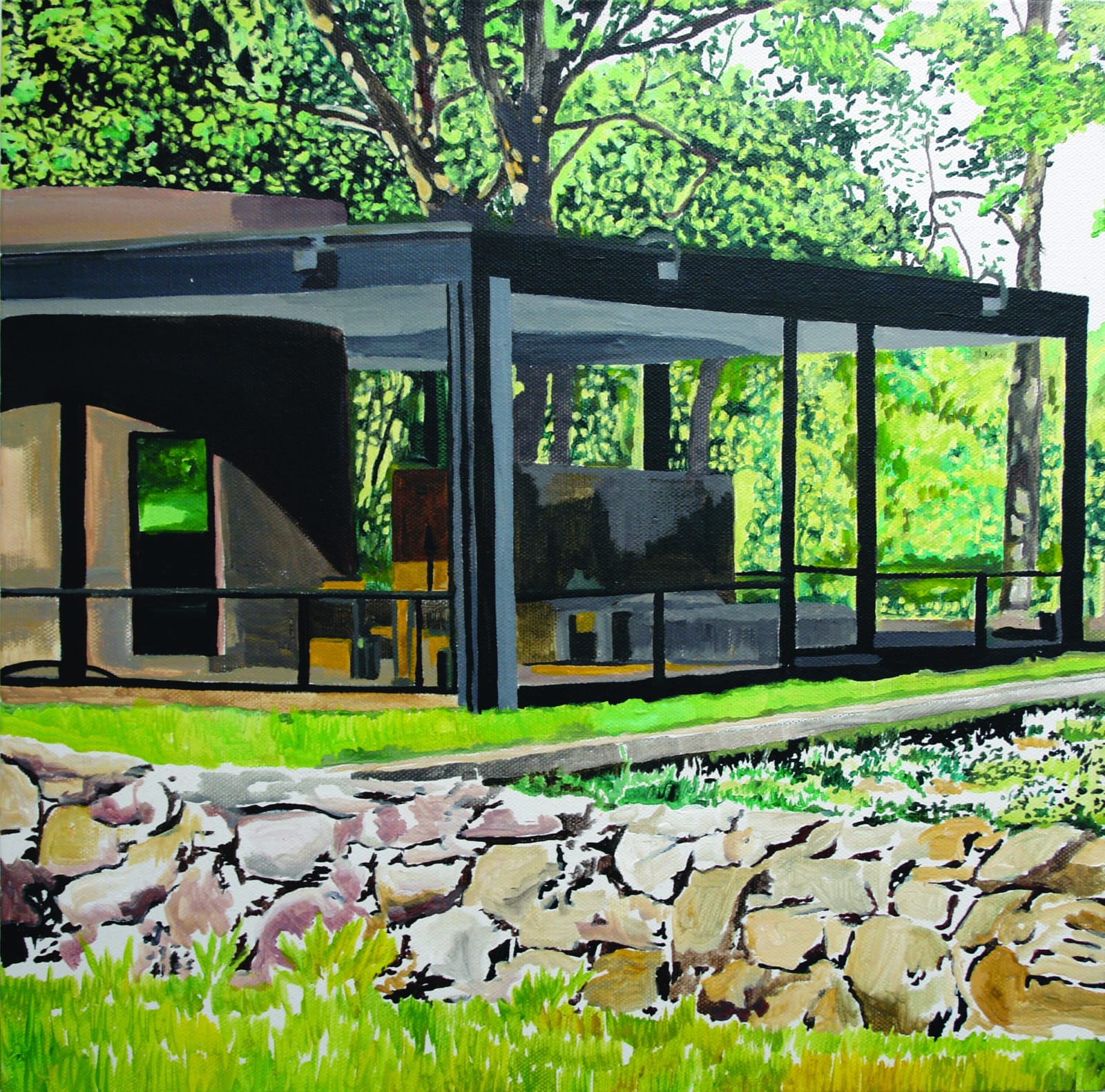 Eamon O'Kane, Philip Johnson Glass House study, 2010