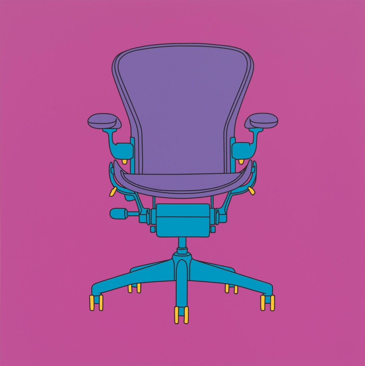 Michael Craig-Martin, Untitled (Miller Chair) , 2015
