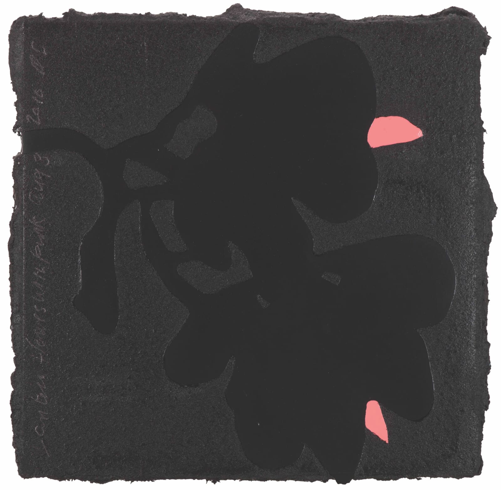 Donald Sultan, Lantern Flowers with Pink Aug 3 2010, 2010