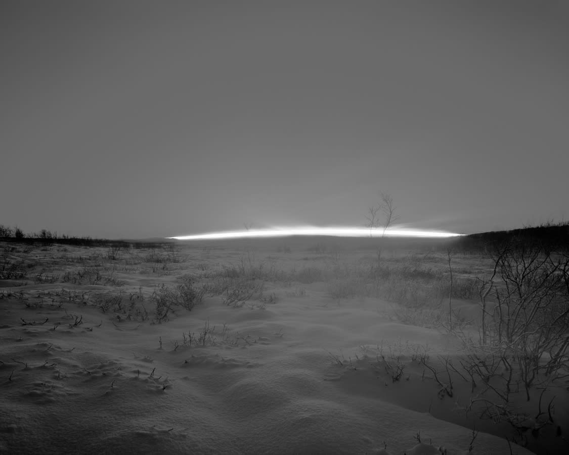 Guido Baselgia, Light Fall 40 Durch die Mitte des Tages, 20. November 2011, N69°, Norwegen, 2014