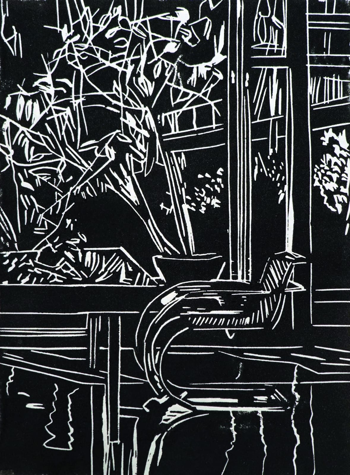 Eamon O'Kane, Black Interior (after Mies Van De Rohe), 2020