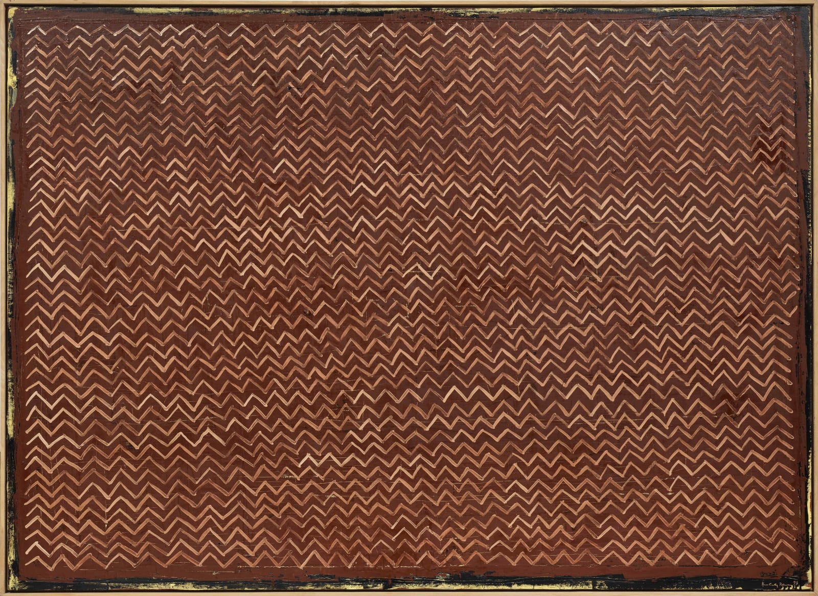 Joan Hernández Pijuan, Ornamental sobre siena, 1993