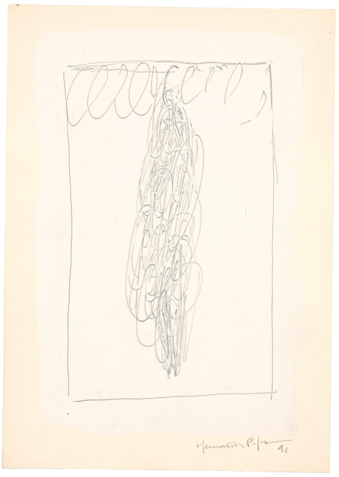 Joan Hernández Pijuan, Dibuix n°19, 1991