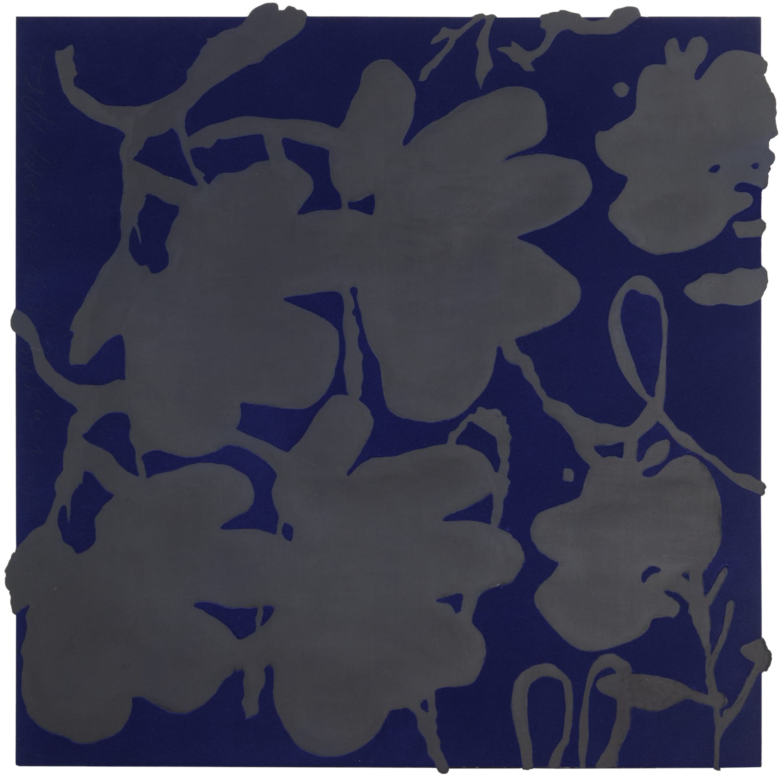 Donald Sultan, Black and Navy Dec 15 2014, 2014