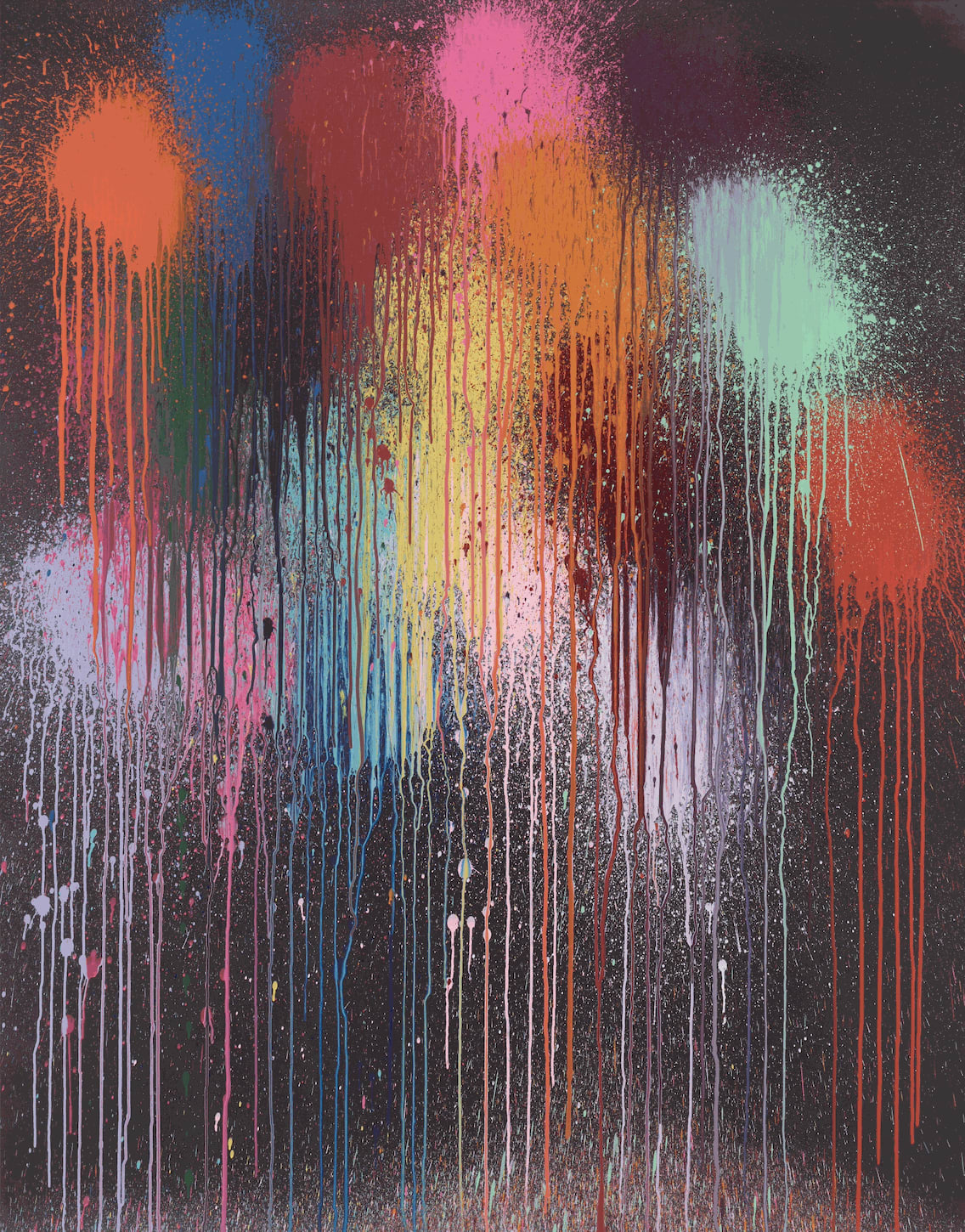 Ian Davenport, Flitter, 2022