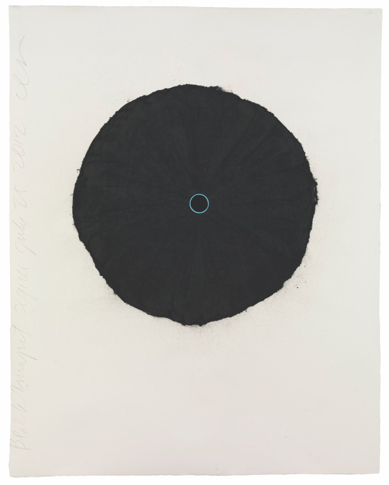 Donald Sultan, Black Trumpet Aqua July 25 2012, 2012