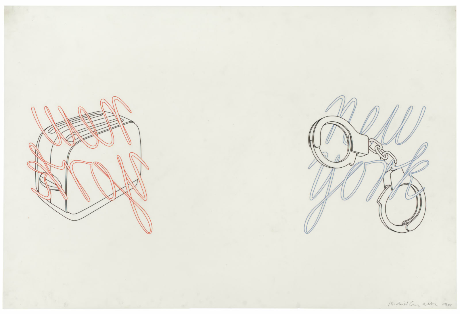 Michael Craig-Martin, New York, New York, 1981