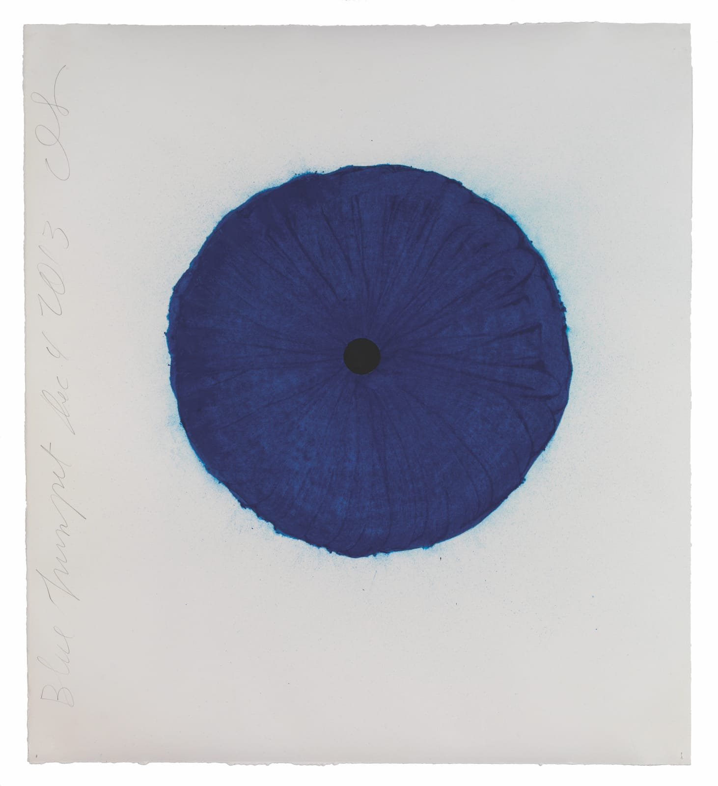 Donald Sultan, Blue Trumpet Dec 4 2013, 2013