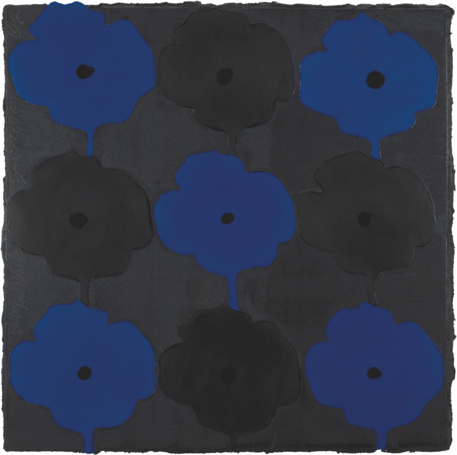 Donald Sultan, Blues and Blacks, Jan. 20, 2005, 2005