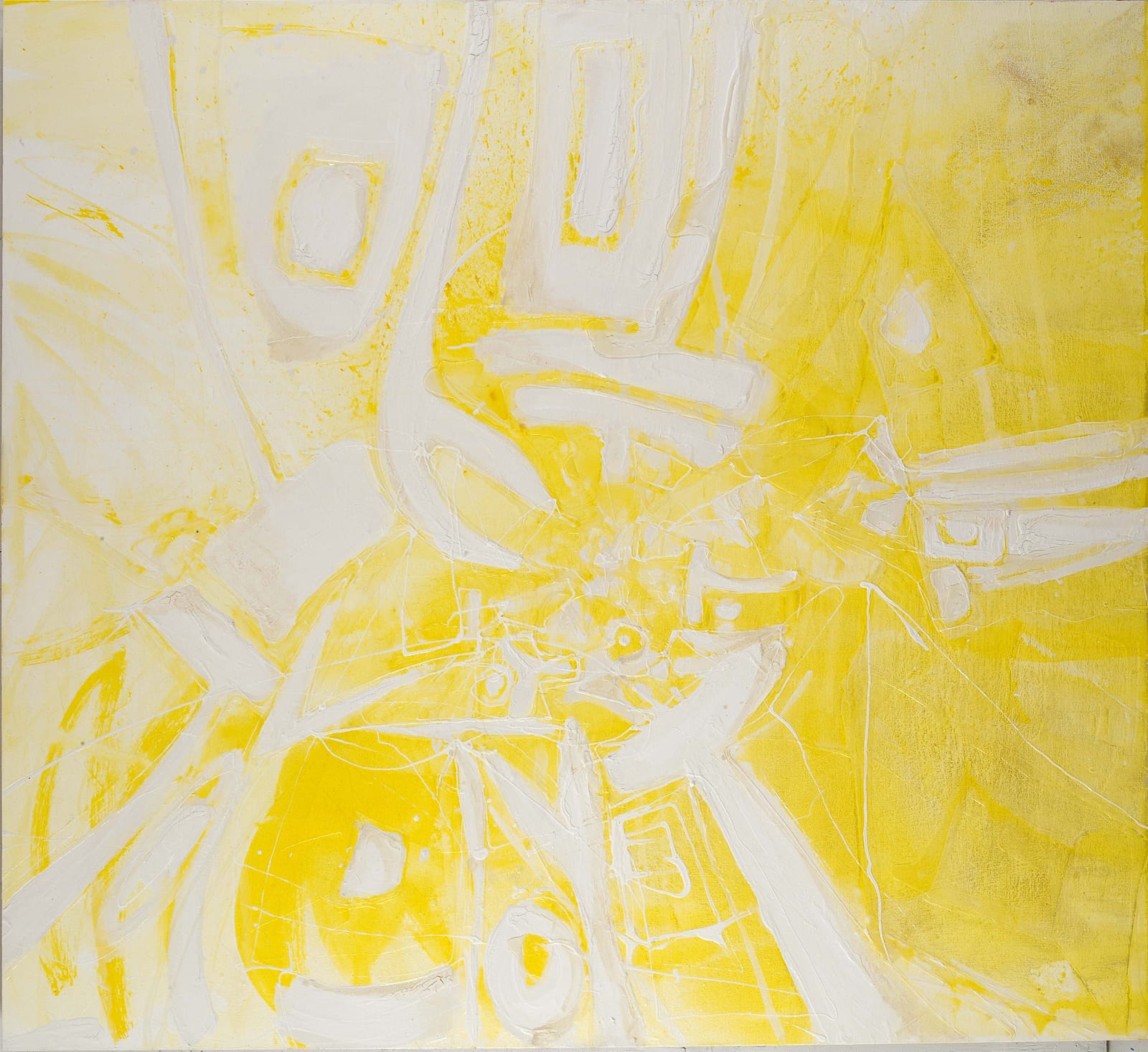 Suzanne McClelland, Erase (Monochrome in Yellow), 2010