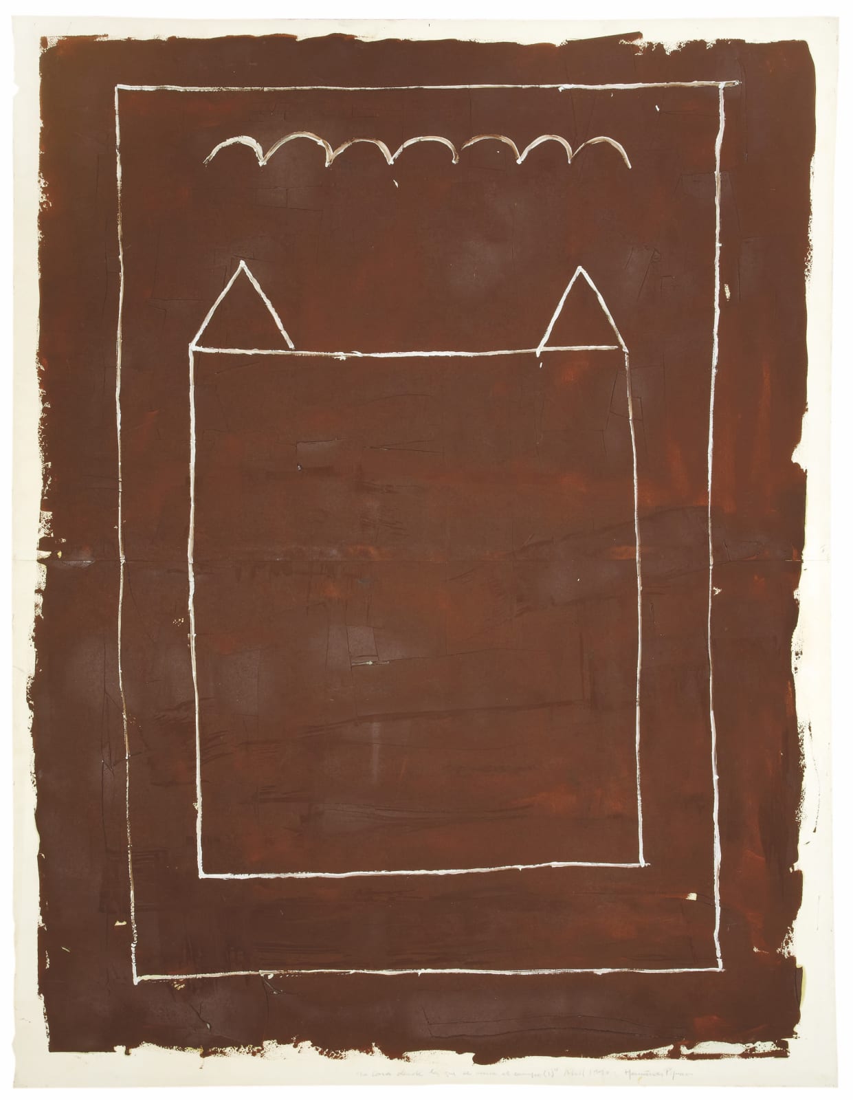 Joan Hernández Pijuan, La Casa Desde la que se Mira el Campo (1), 1990
