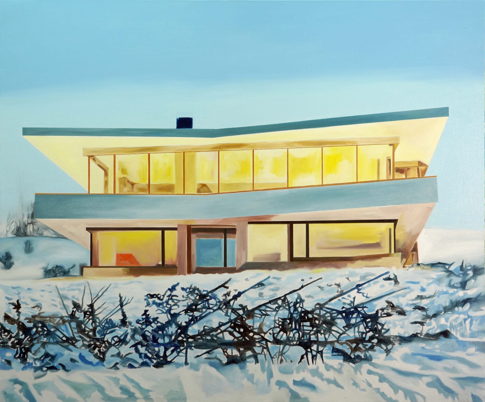 Eamon O'Kane, House on Lake Zurich in Snow (ARNDT GEIGER HERMANN), 2024