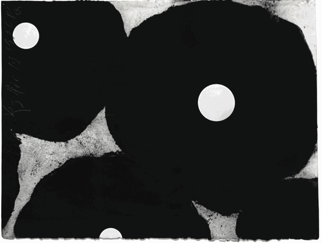 Donald Sultan, Five Blacks, Dec 19 1996, 1996