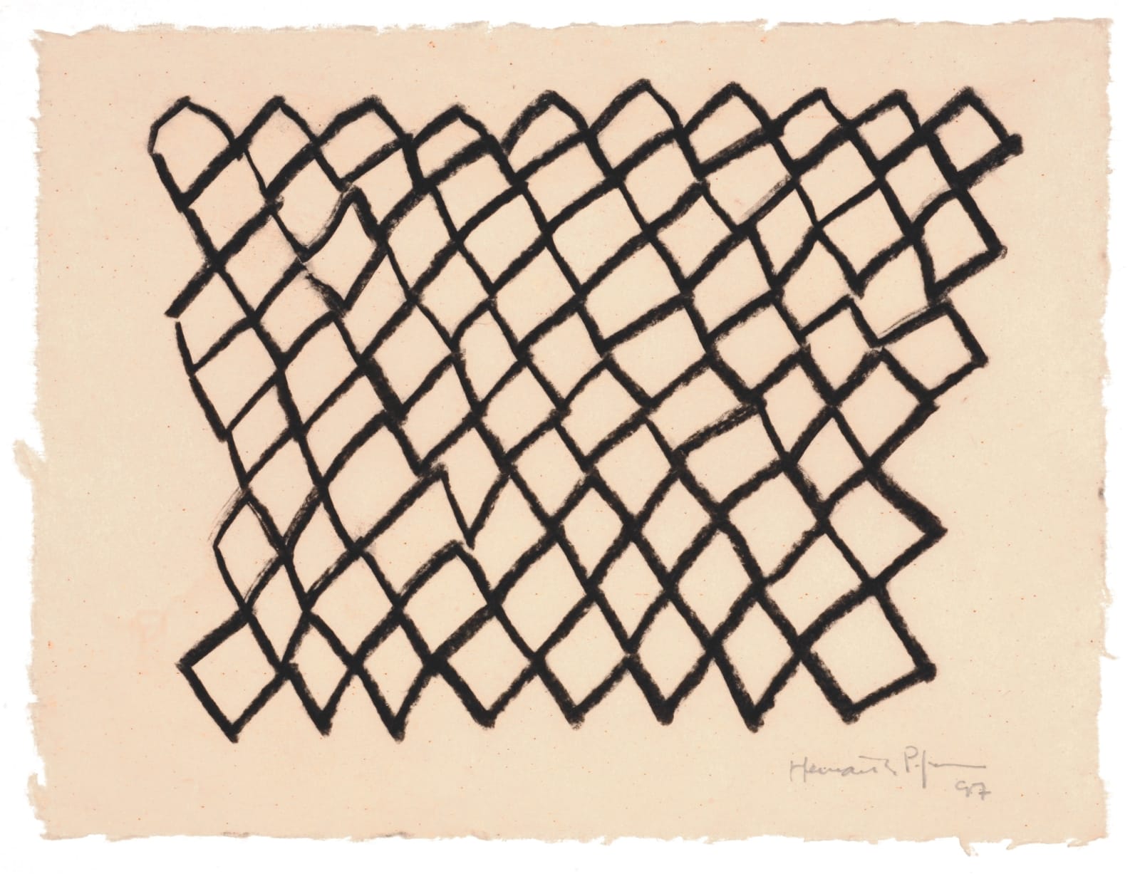 Joan Hernández Pijuan, Dibuix n°9, 1997